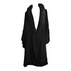 Prisitine 1920's Silk Velvet Opera Coat