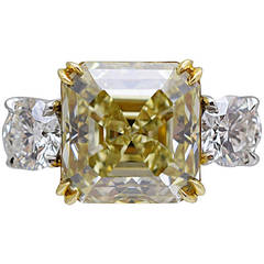 GIA Natural Fancy Yellow Diamond Solitaire 1