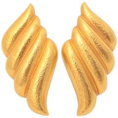 Zolotas Huge Gold Earrings