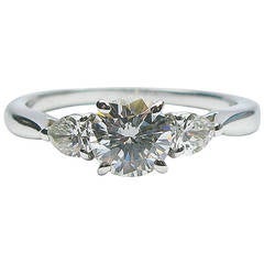 Vintage Van Cleef & Arpels  Round Diamond Engagement Ring GIA F VVS2