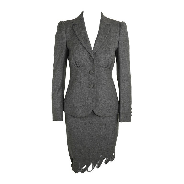 Moschino 1990s Grey "Secret Desire" Ensemble For Sale