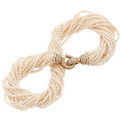 Cartier Cultured Pearl Collier Torsade Necklace