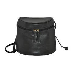 Bottega Veneta Black Textured Calfskin "Bucket" Style Shoulder Bag