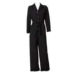 Givenchy Black wool crepe Jumpsuit