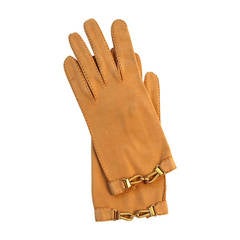 Gorgeous Pair of Roger Fare Gloves with Gold Hardware