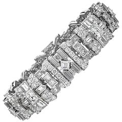 Extraordinary Diamond Platinum Bracelet