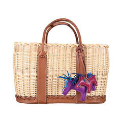 Hermes Garden Party Bag Ocier Tote Barenia Leather Limited Edition JaneFinds