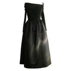 1980s Victor Costa Black Gown