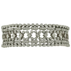 Stunning Multi Strand Diamond Bracelet