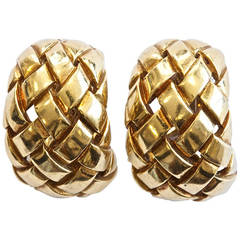 Van Cleef & Arpels Woven Gold Earrings