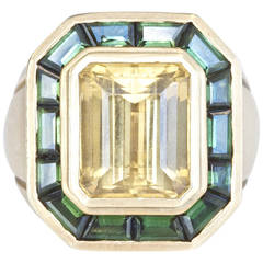 Kieselstein-Cord Citrine Peridot Gold Ring
