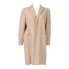 Valentino Haute Couture Pin-Striped Open Coat