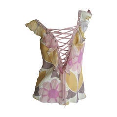 Dior by Galliano Corset Lace Top