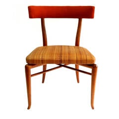 Robsjohn-Gibbings Desk Chair with Cane Wrapped Seat