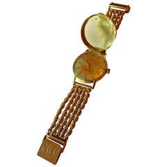 14k Gold Rosalie Wynn Hearst Monogramed Watch