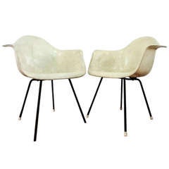 Two Rope Edge Herman Miller and Charles Eames 'Zenith' Armchairs