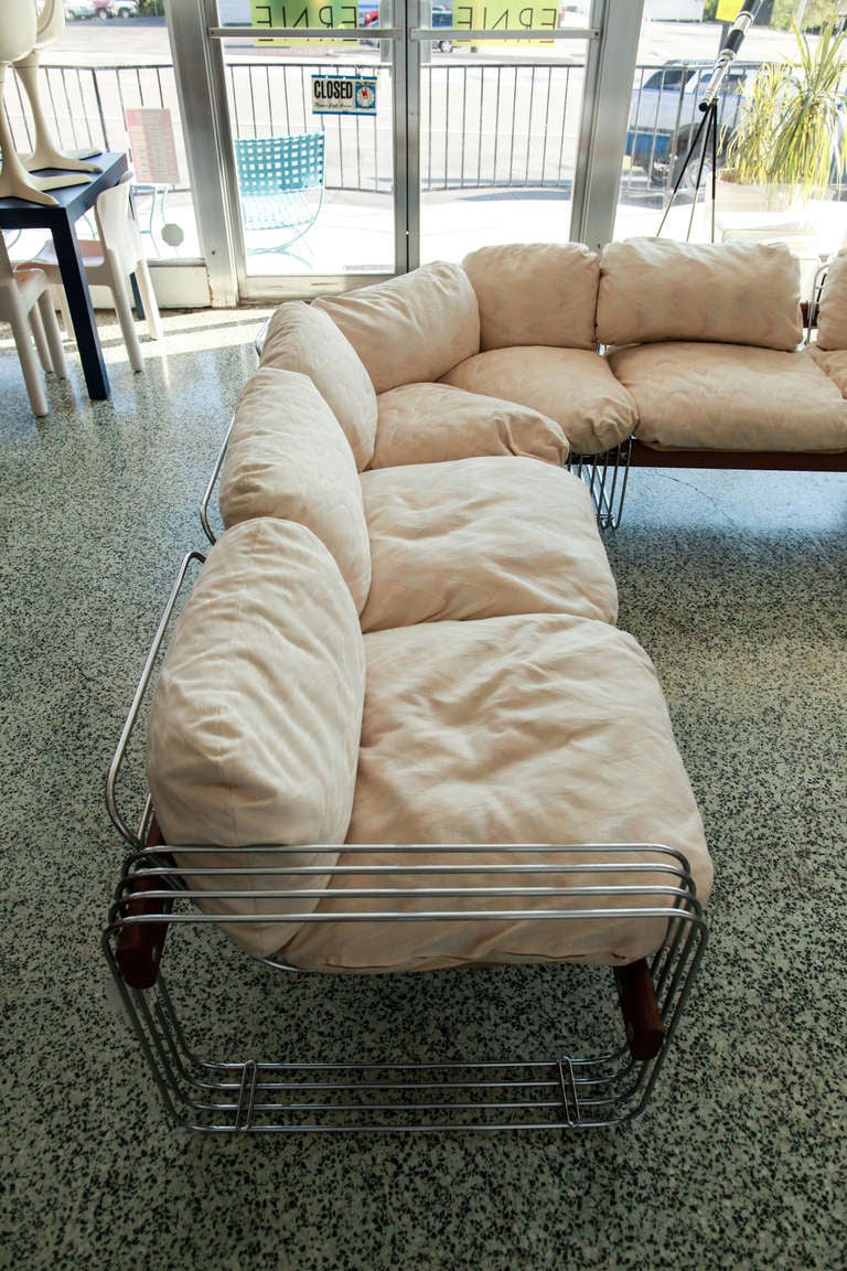 Vintage Robert Haussmann Stendig Sofa Couch Sectional at ...