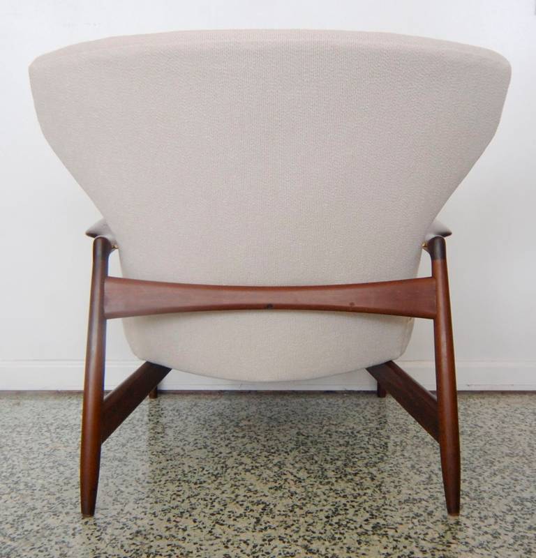 Mid-20th Century Ib Kofod Larsen Wingback Lounge Chair for Selig