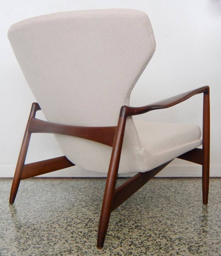 Ib Kofod Larsen Wingback Lounge Chair for Selig 1