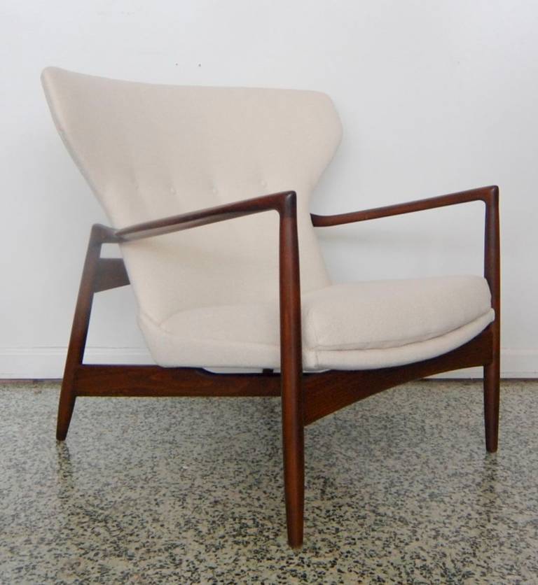 Ib Kofod Larsen Wingback Lounge Chair for Selig 3