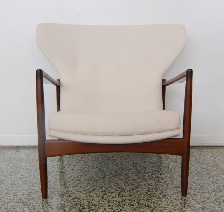 Ib Kofod Larsen Wingback Lounge Chair for Selig 4