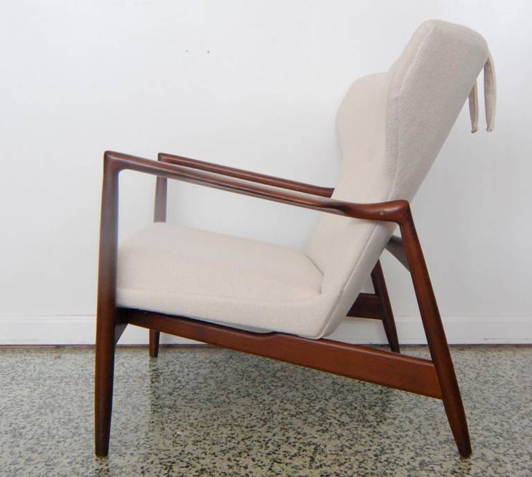 Danish Ib Kofod Larsen Wingback Lounge Chair for Selig
