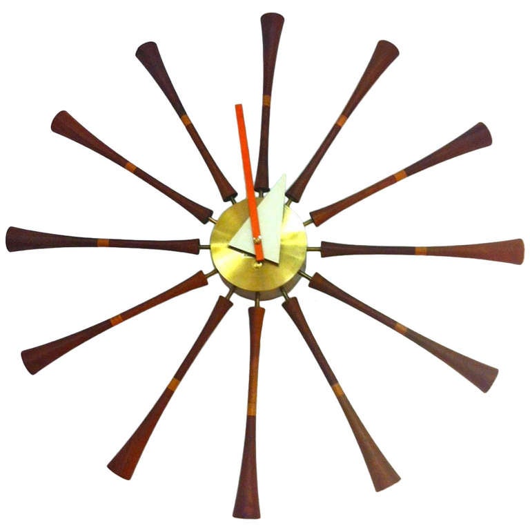 George Nelson for Howard Miller Spindle Clock