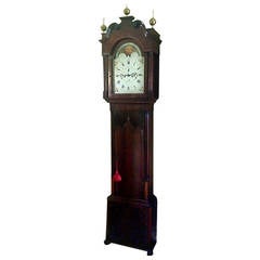 Antique Longcase Clock by Edward Shepley, Manchester, England circa 1790