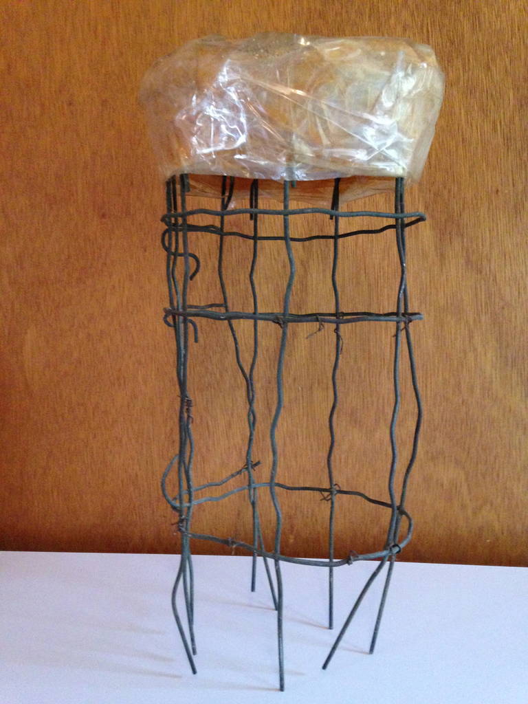 Metal Untitled Wire Sculpture Stool by Susan Eisler