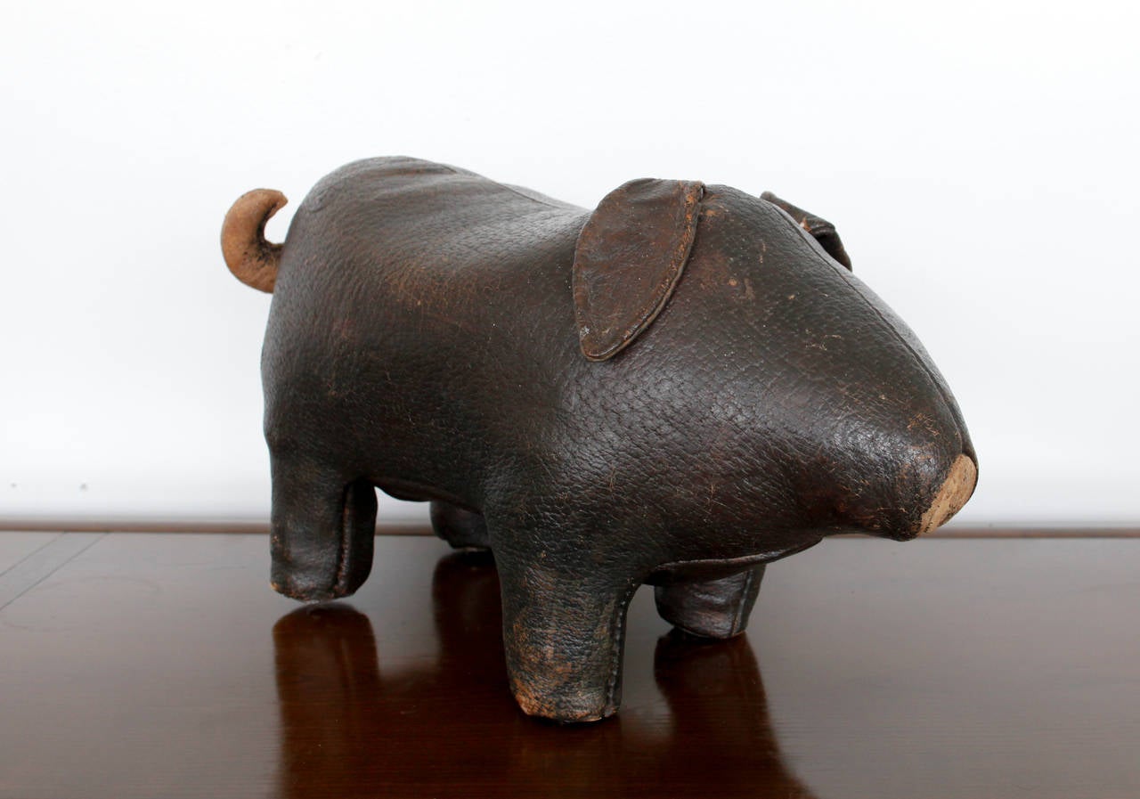 leather pig ottoman
