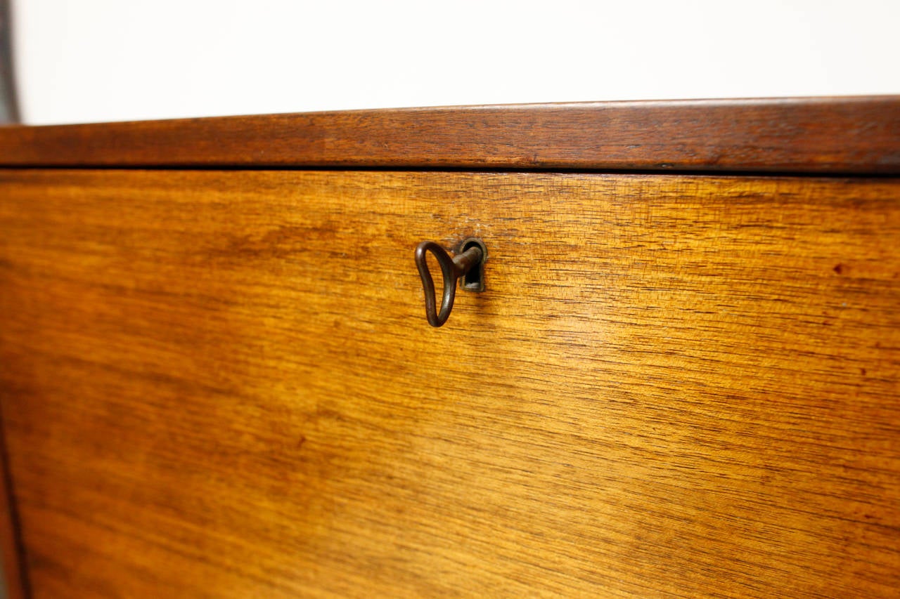 Danish Modern Rosewood Secretary Desk In Excellent Condition In St. Louis, MO
