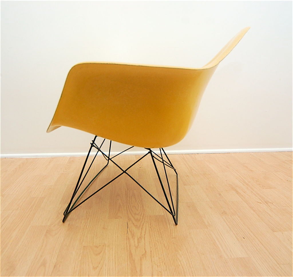 American Yellow Herman Miller Eames Cat's Cradle Lounge Chair