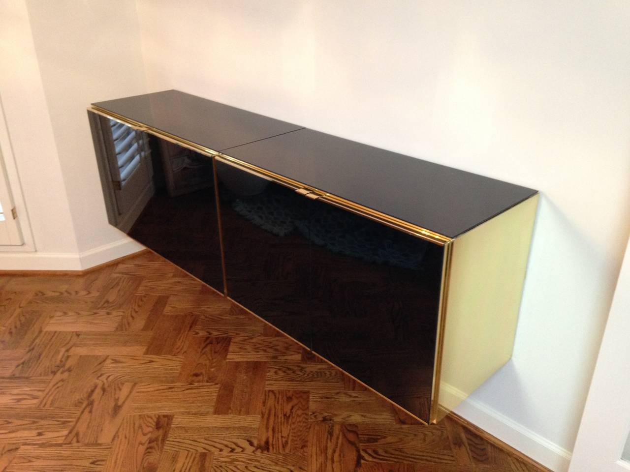 black gold credenza