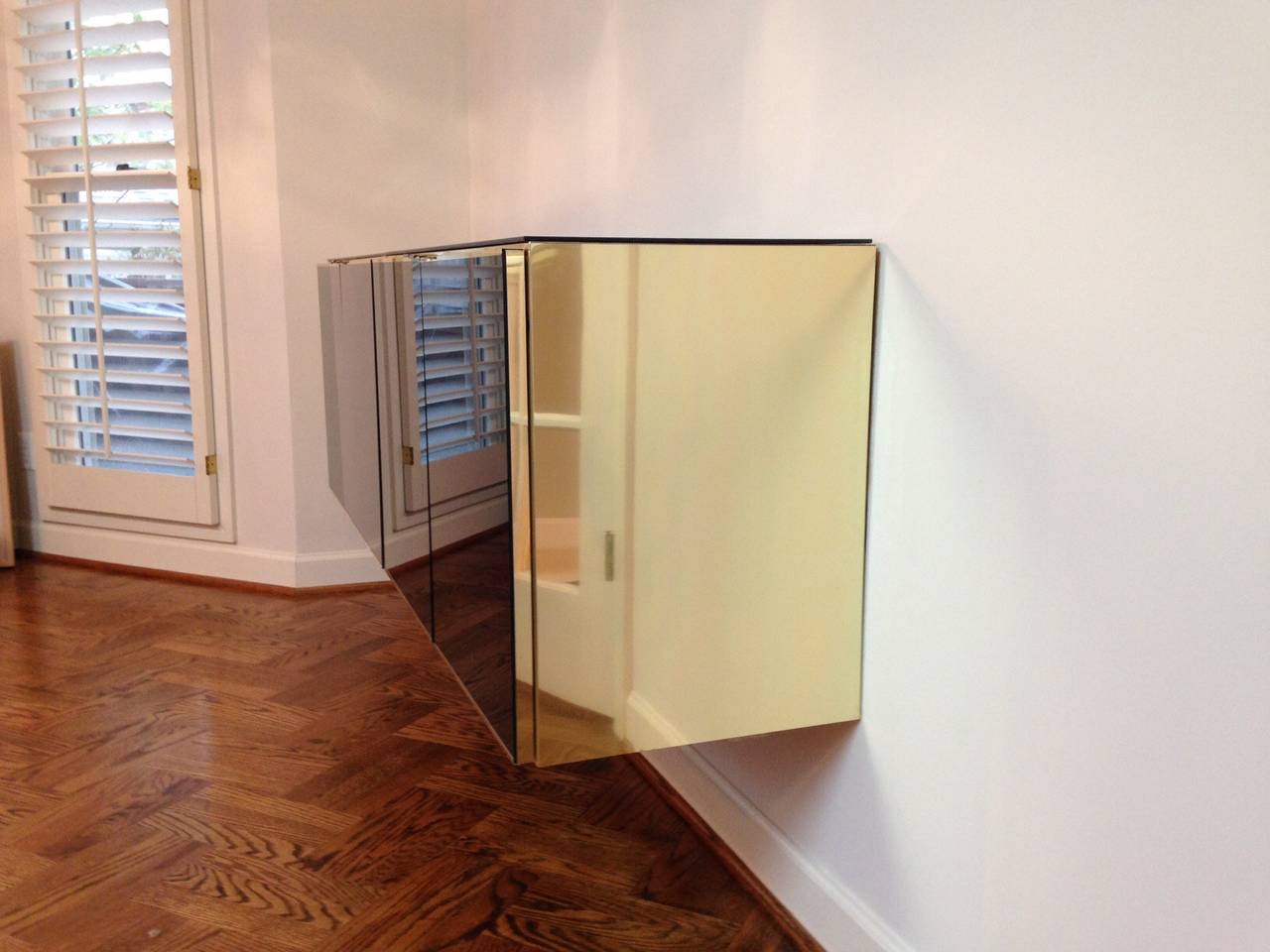 Floating Black and Gold Ello Credenza 1