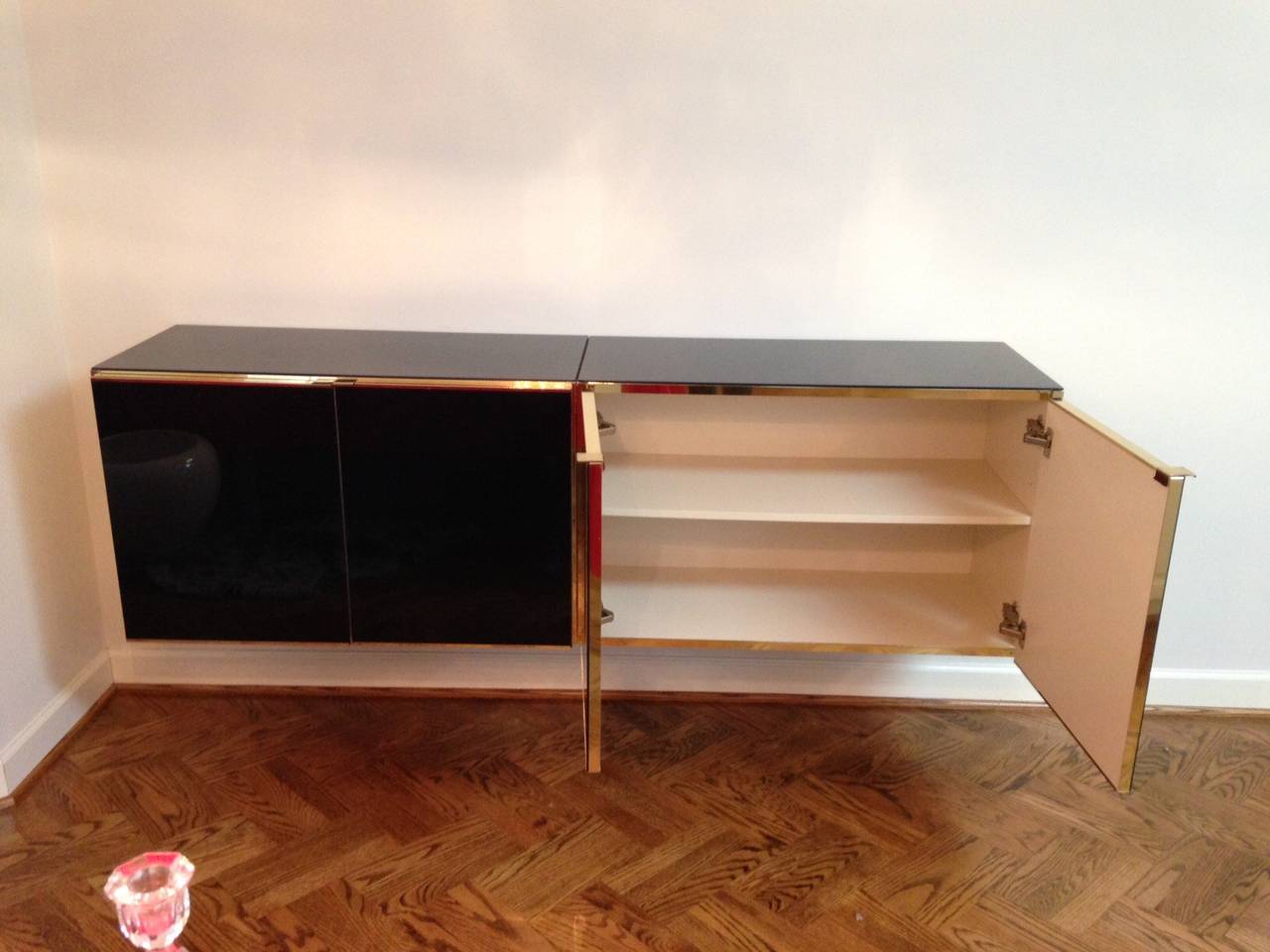 Floating Black and Gold Ello Credenza 4