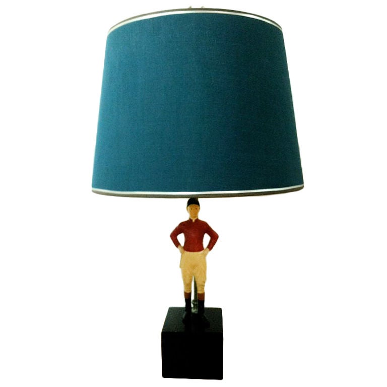 American 1940s Jockey Figure Lamp