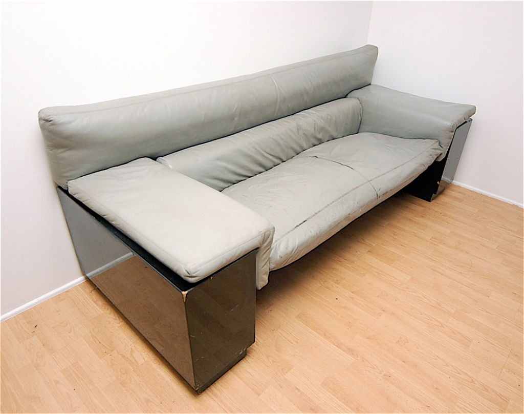 Cini Boeri Brigadier Leather Sofa for Knoll Studios 2