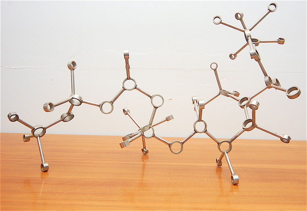 Saunders Schultz Molecular Chain Metal Sculpture For Sale 2