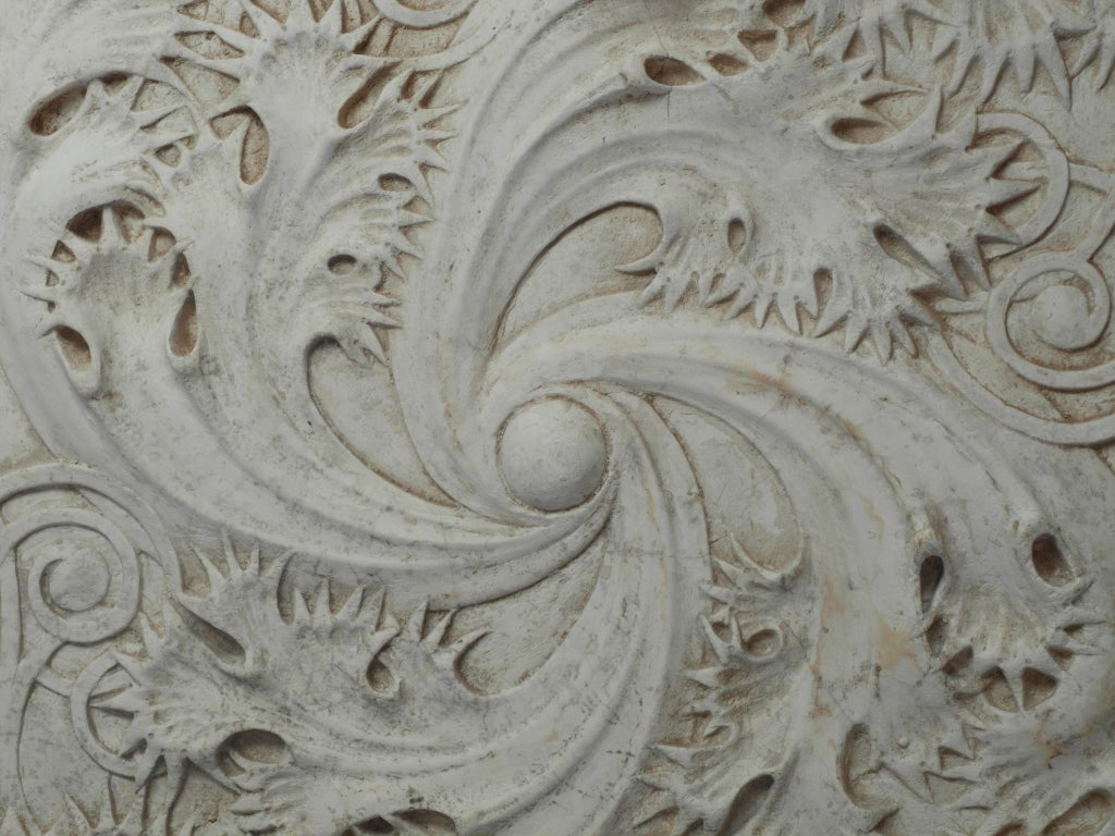 Louis Sullivan Plaster Panel from Auditorium Hall, Chicago, 1889 2