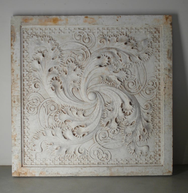 Louis Sullivan Plaster Panel from Auditorium Hall, Chicago, 1889 4