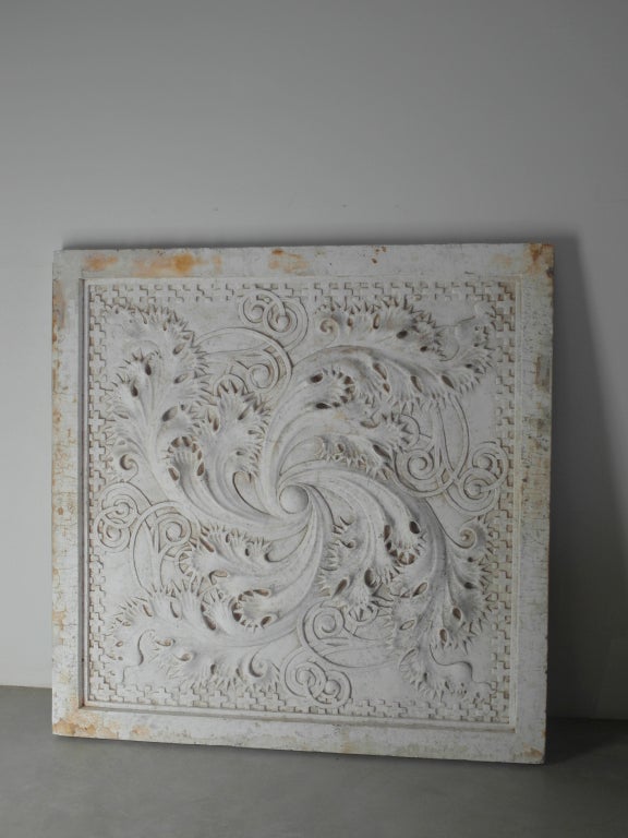 Louis Sullivan Plaster Panel from Auditorium Hall, Chicago, 1889 5