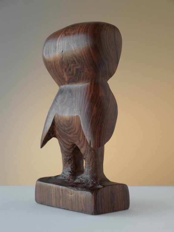 Don Shoemaker Carved Wooden Owls 1