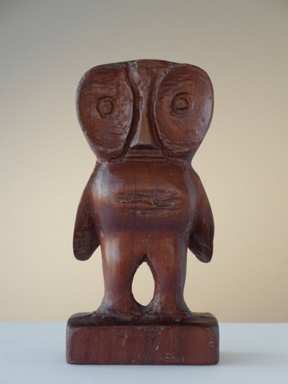 Don Shoemaker Carved Wooden Owls 2