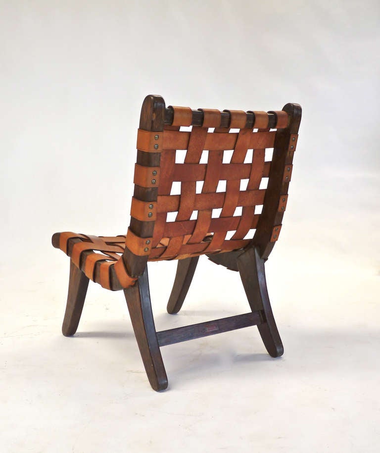 Mid-Century Modern Early Walter Van Beuren Slipper Chair For Sale