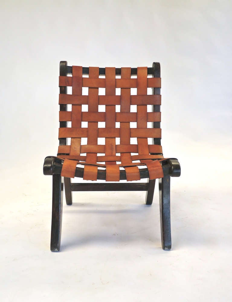 Mexican Early Walter Van Beuren Slipper Chair For Sale