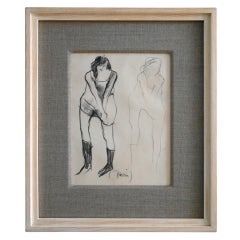 Antique Jules Pascin Drawing