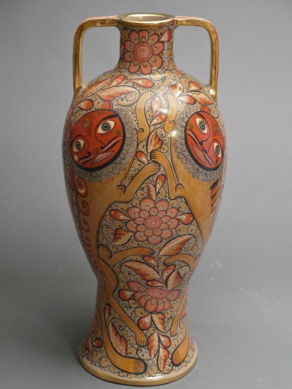 Unique Jose Luis Cortez Burnished Ceramic Vase 1