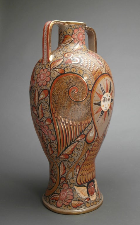 Unique Jose Luis Cortez Burnished Ceramic Vase 4