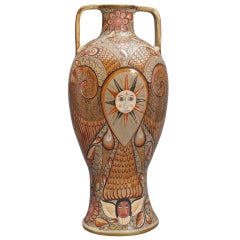 Unique Jose Luis Cortez Burnished Ceramic Vase