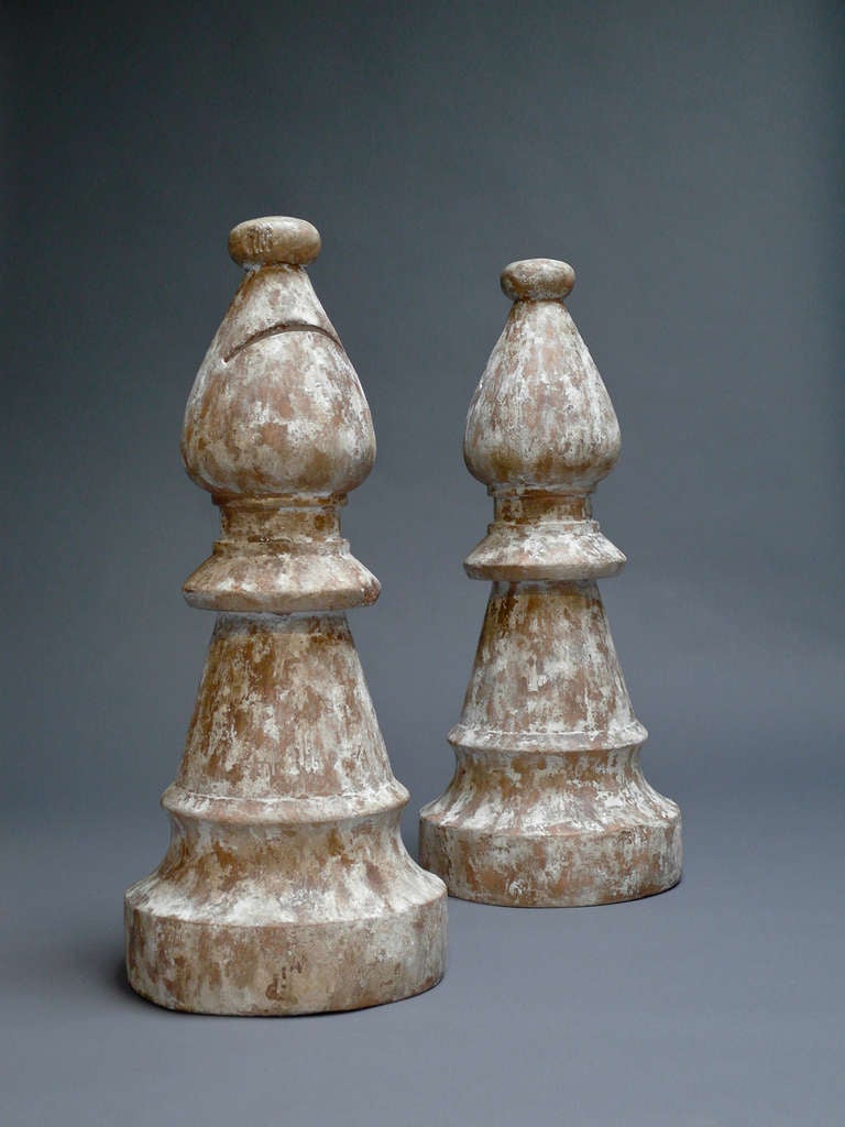Belle Époque Monumental Faux Wood Chess Pieces